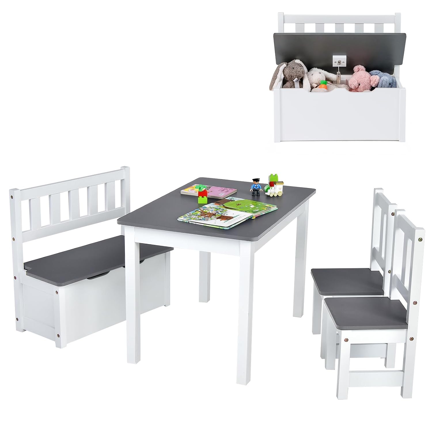 Art Craft Toddlers - Juego de Mesa y Sillas de