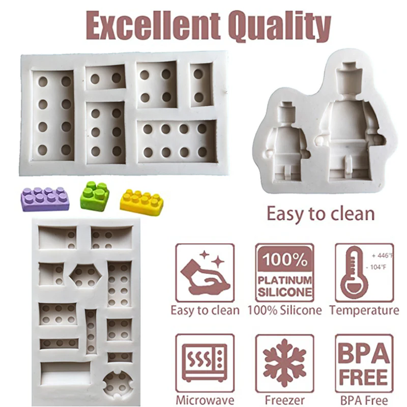 Art Craft Robot - Molde de resina para robots, bloques