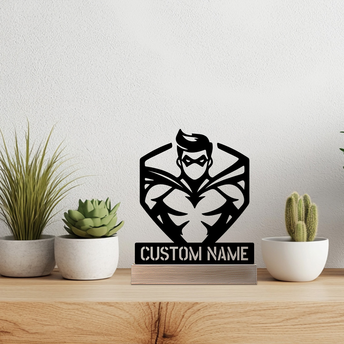 Art Craft Robot - Robot abstracto con nombre personalizado, estatua