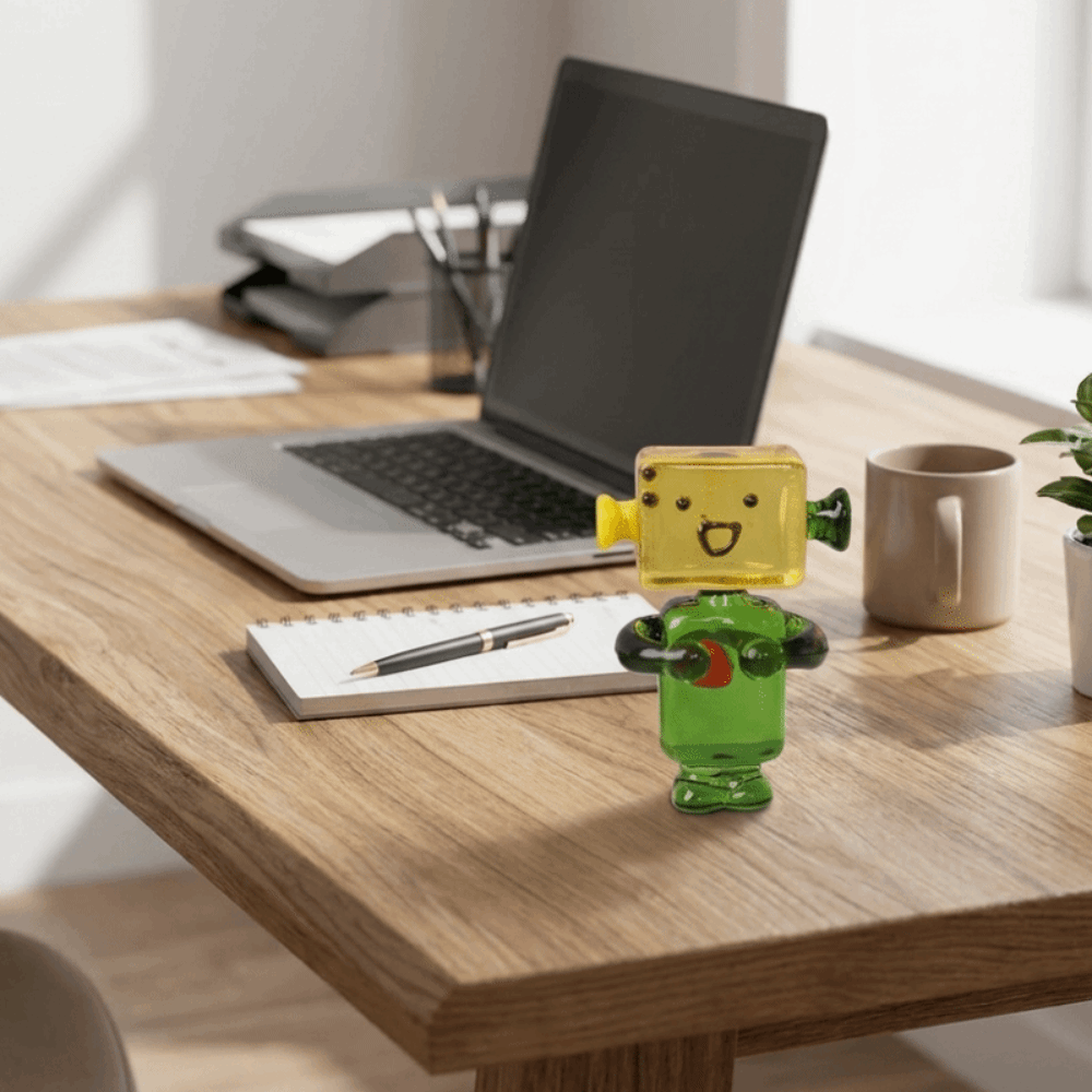 Art Craft Robot - Adornos de Robot con Rostro Colorido