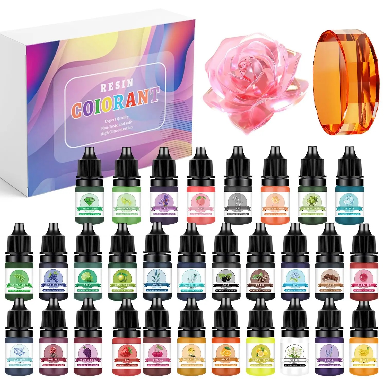Alcohol Ink Set - Kits de pigmentos de resina epoxi,