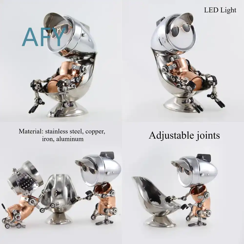 Art Craft Robot - Lámpara de Ambiente Robótica de Metal