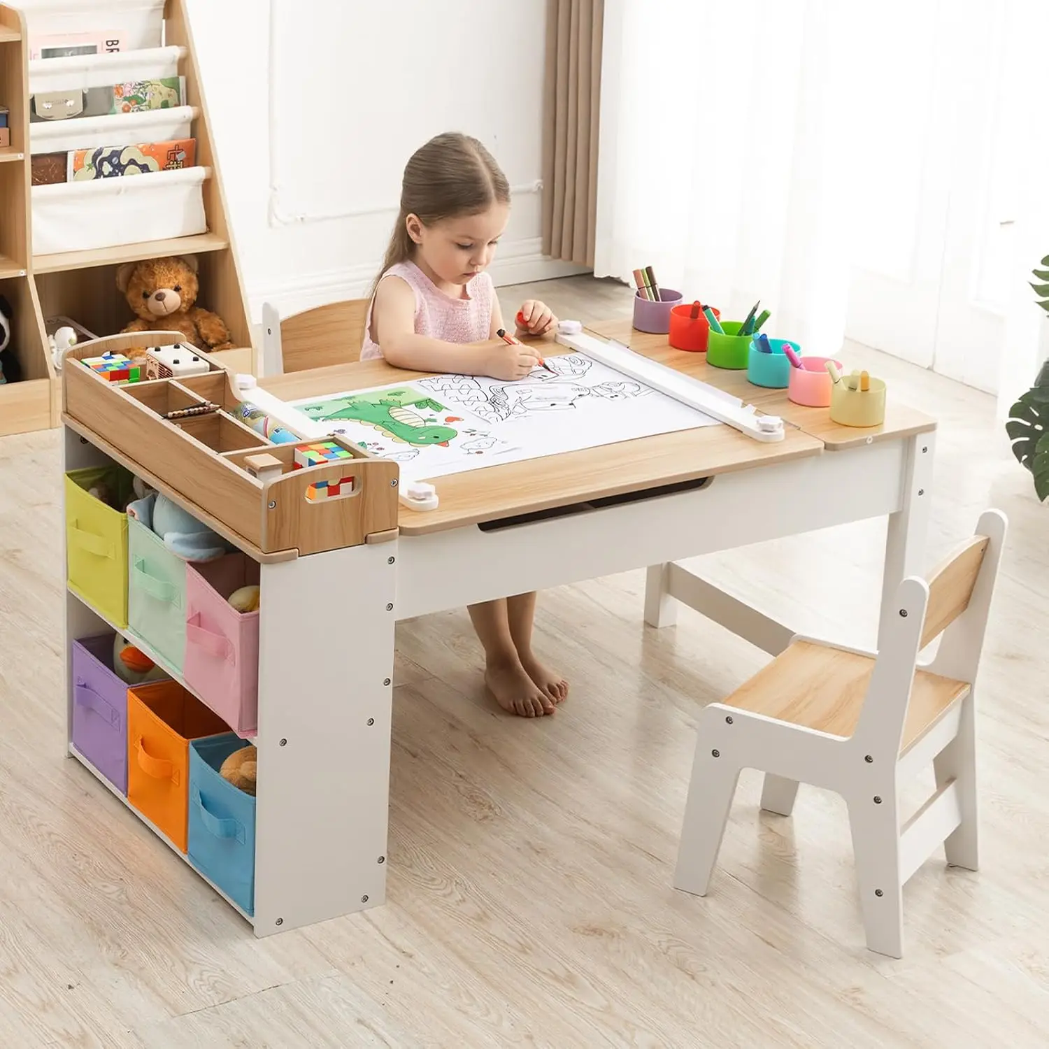 Art Craft Toddlers - Juego de Mesa y Sillas de