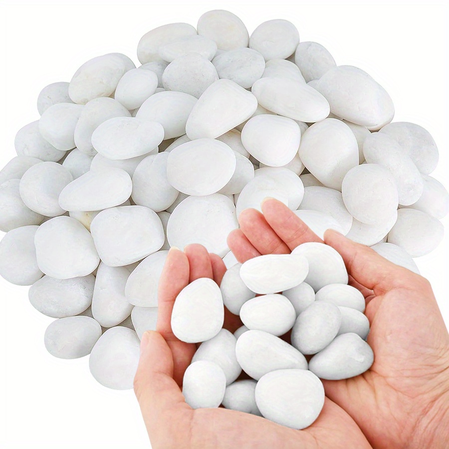 Art Craft Vase - 200/400g guijarros naturales blancos de alto