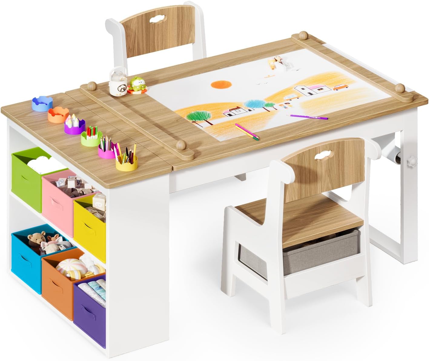 Art Craft Toddlers - Mesa y Sillas de Arte para