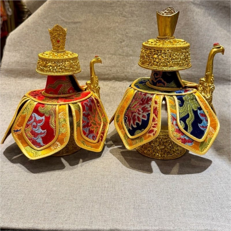 Art Craft Vase - Funda de tela artesanal estilo tibetano