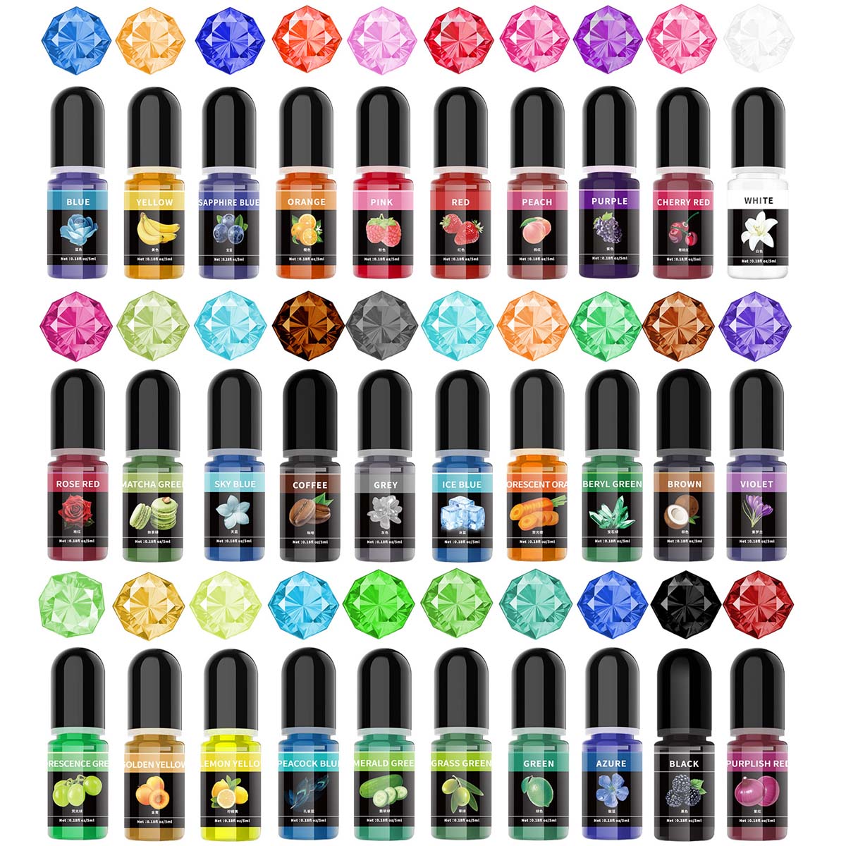 Alcohol Ink Set - 5ml/botella de pigmento de resina epoxi,
