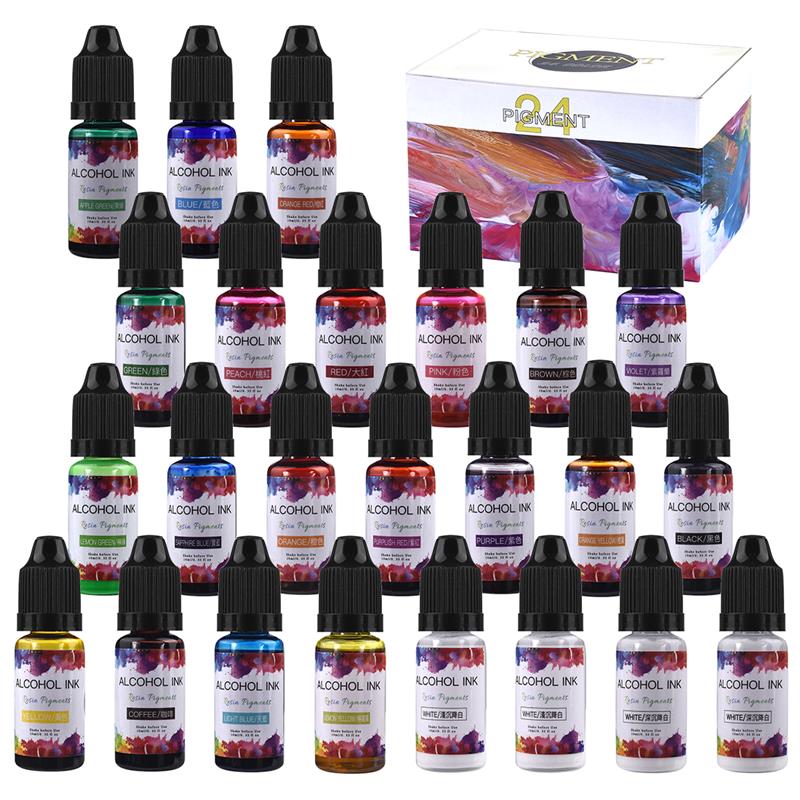 Juego de pigmentos de resina e - Alcohol Ink Set reseña y precio