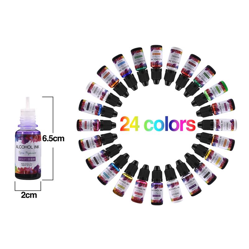 Juego de pigmentos de resina e - Alcohol Ink Set reseña y precio