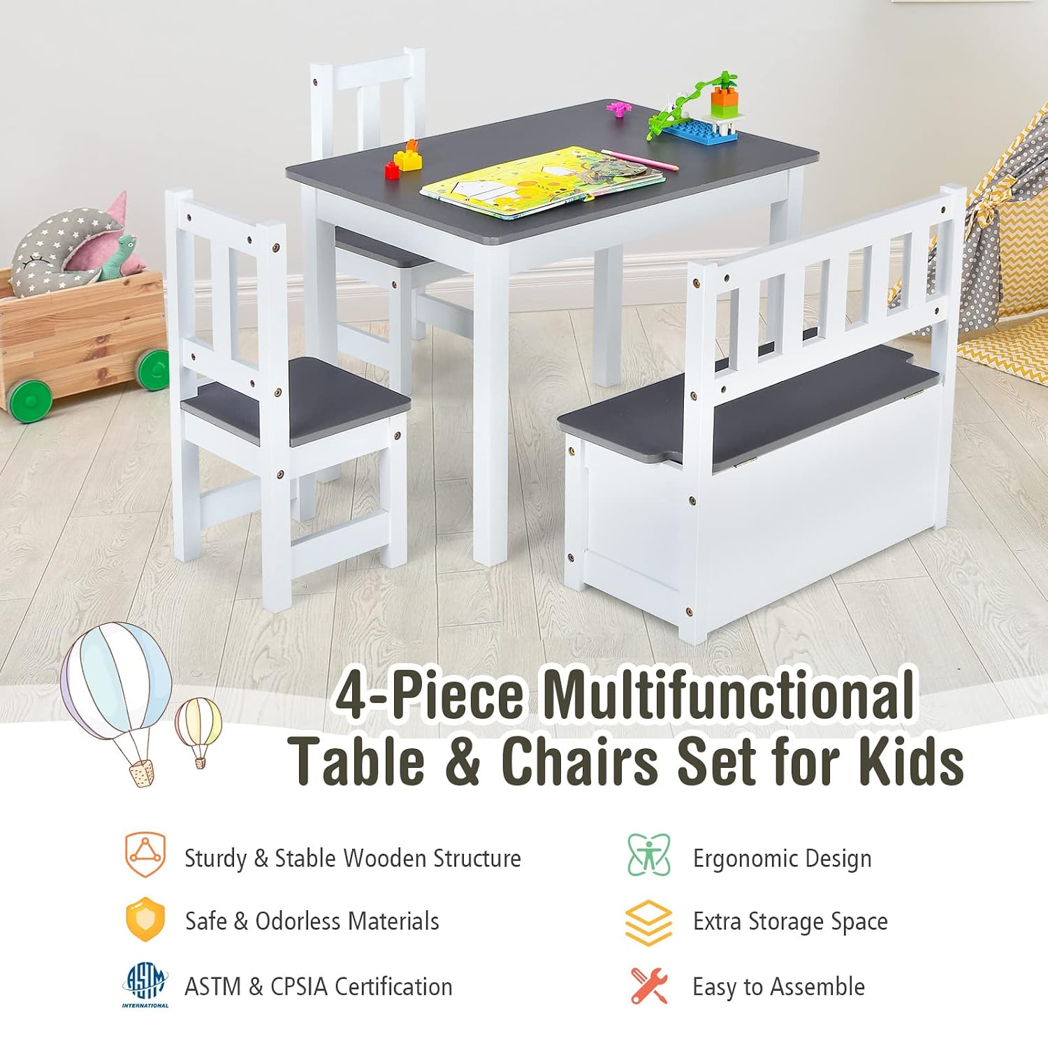 Juego de Mesa y Sillas de Made - Art Craft Toddlers reseña y precio