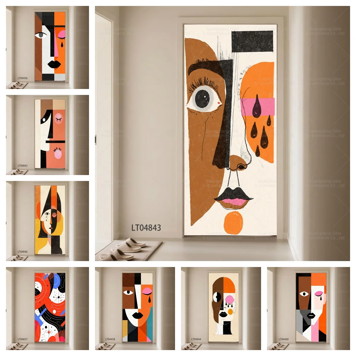 Adhesivo decorativo para puert - Art Craft And Design reseña y precio