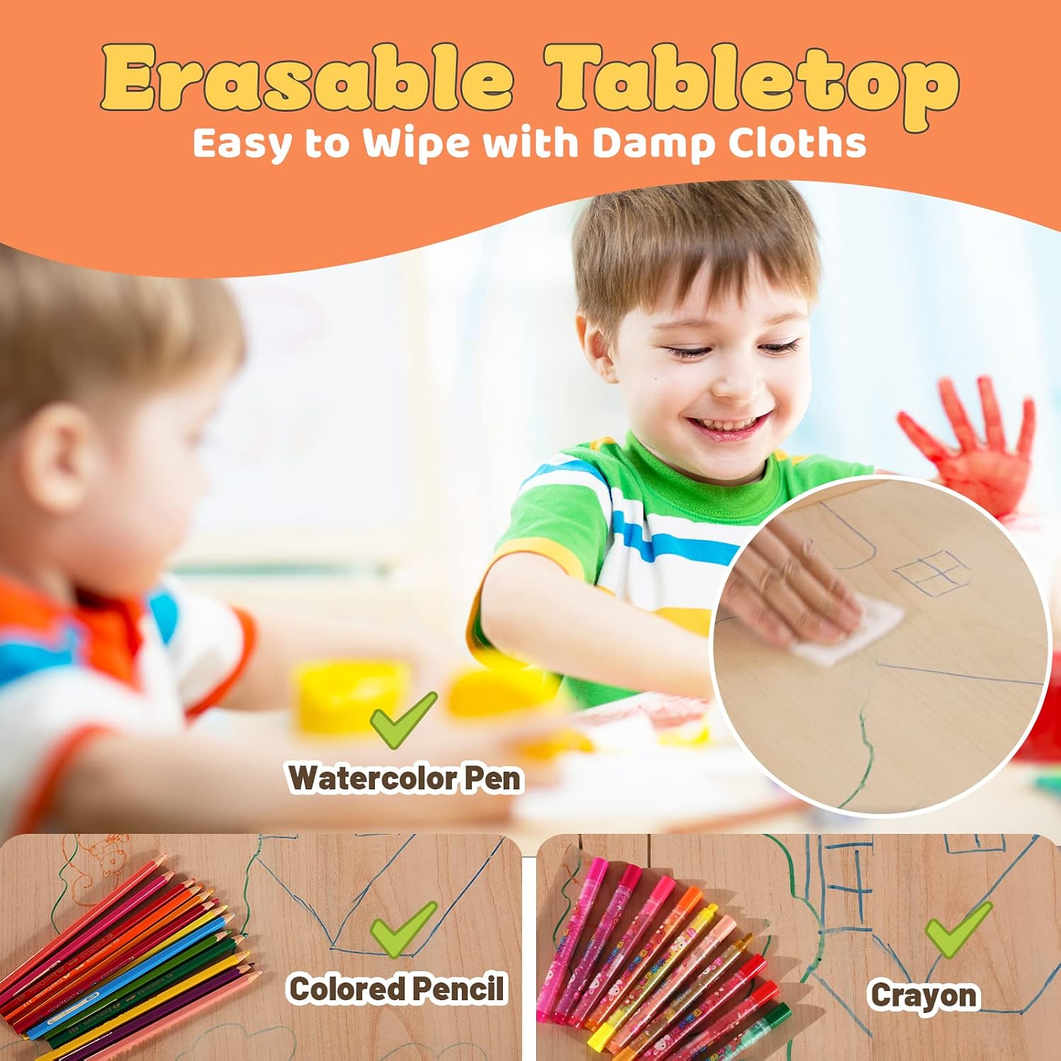 Juego de Mesa y 2 Sillas para  - Art Craft Toddlers reseña y precio