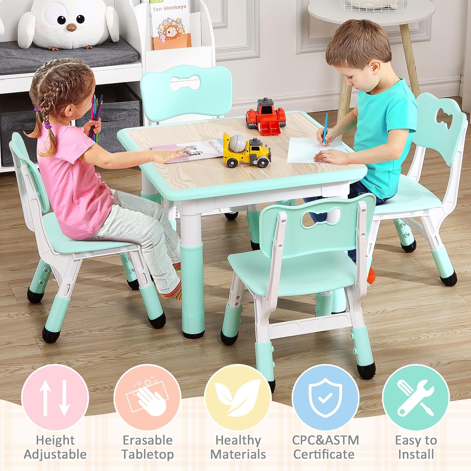 TackView Mesa Infantil de 23 P - Art Craft Toddlers reseña y precio