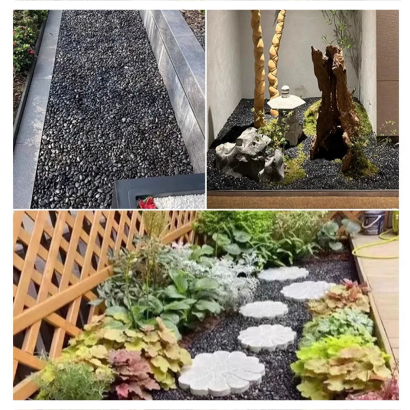 Piedras de río pulidas negras  - Art Craft Vase reseña y precio
