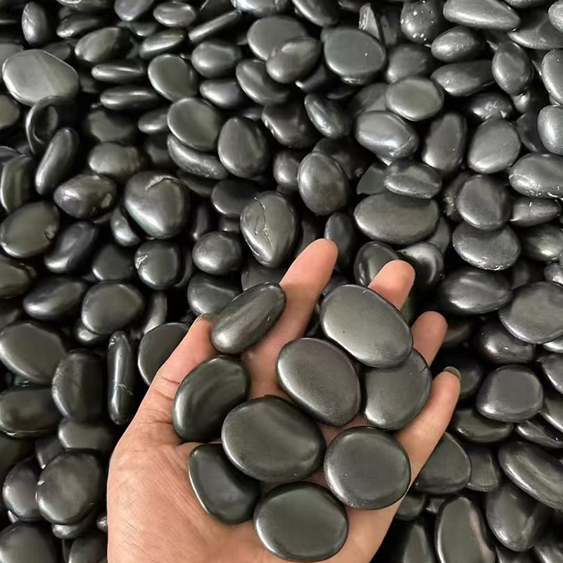 Piedras de río pulidas negras  - Art Craft Vase reseña y precio