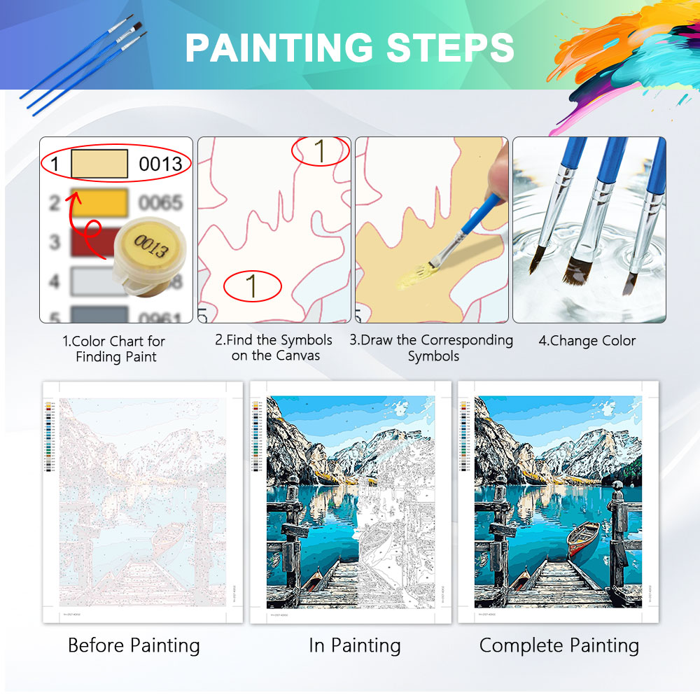 HUACAN Pintura Por Números Par - Art Craft Night reseña y precio