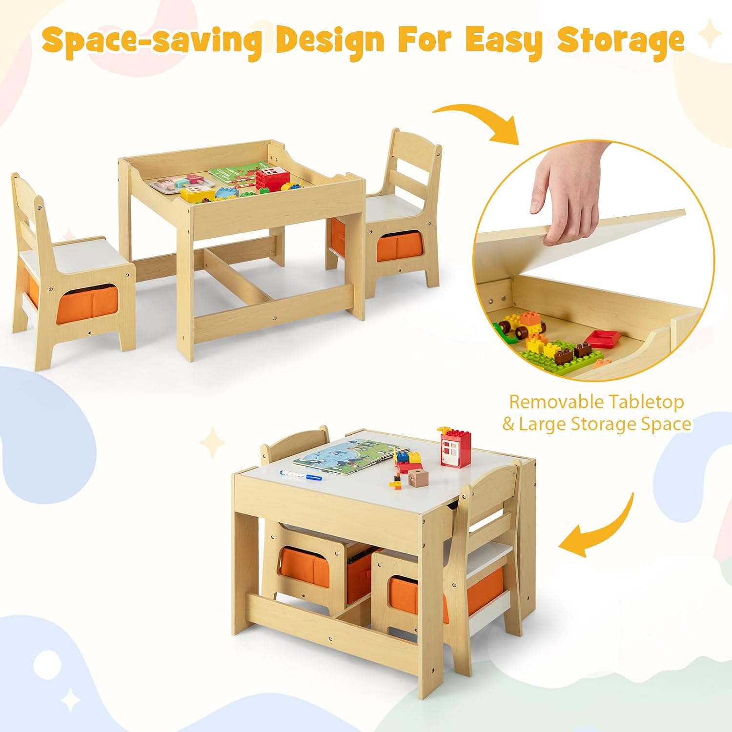 Juego de Mesa y Sillas para Ni - Art Craft Toddlers reseña y precio