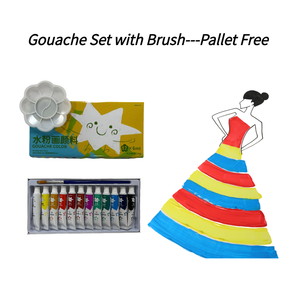 Set de Pintura Gouache 6ml 12  - Art Craft Youtube reseña y precio