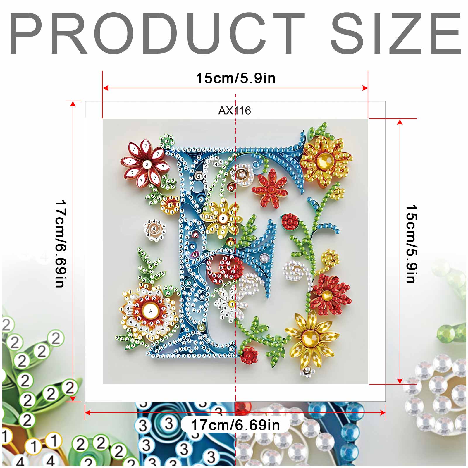 Kits de pintura de diamantes c - Art Craft Letter F reseña y precio