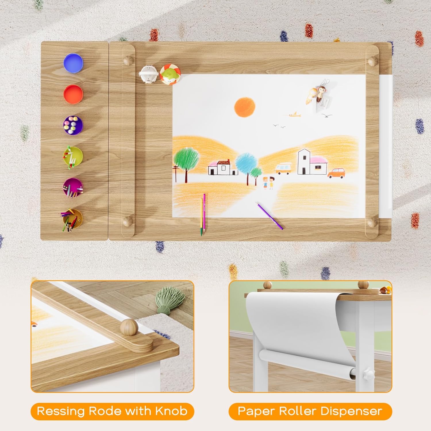 Mesa y Sillas de Arte para Niñ - Art Craft Toddlers reseña y precio