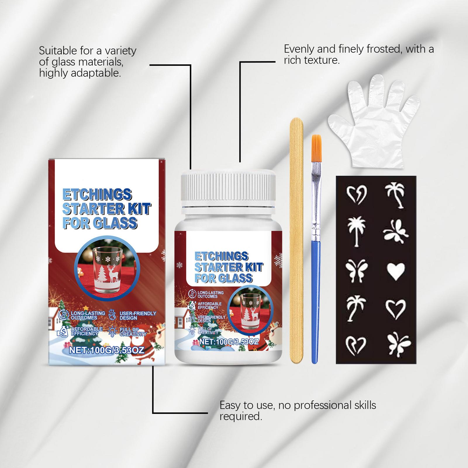 Kit de grabado de vidrio, Kit  - Art Craft And Design reseña y precio