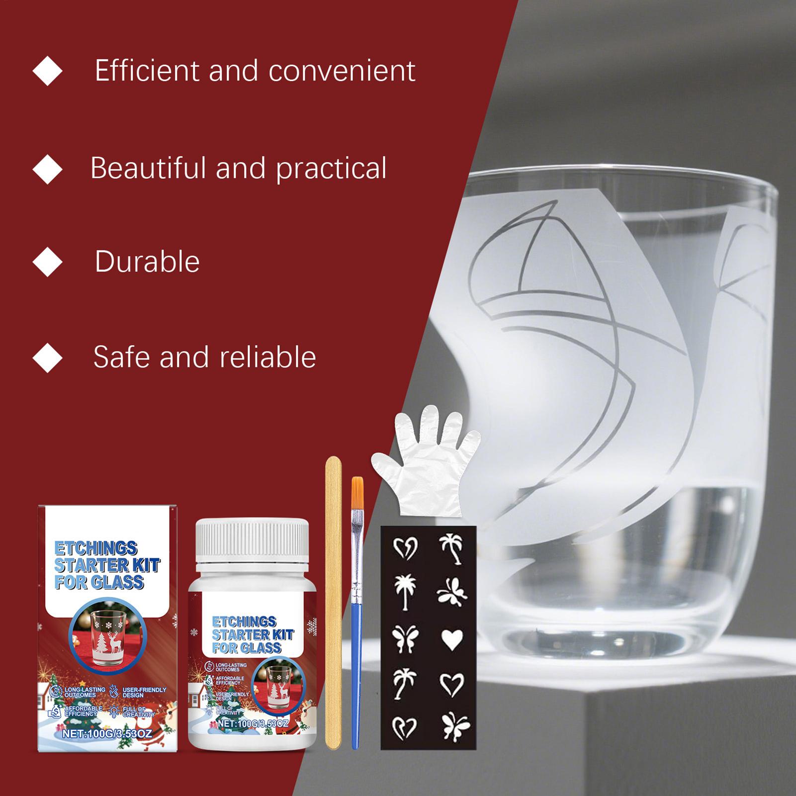 Kit de grabado de vidrio, Kit  - Art Craft And Design reseña y precio