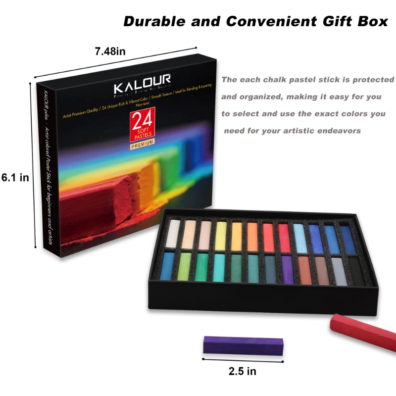 Juego de 24 colores Pastel sua - Chalk Pastel Set reseña y precio