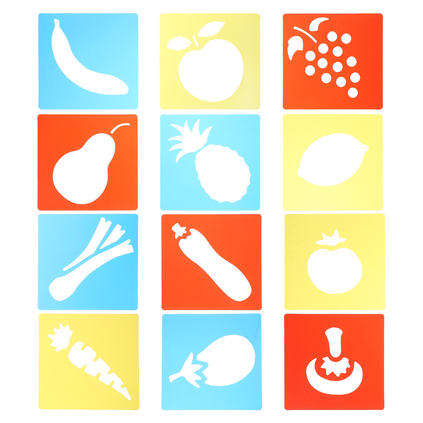 12 plantillas de plástico para - Art Craft Toddlers reseña y precio