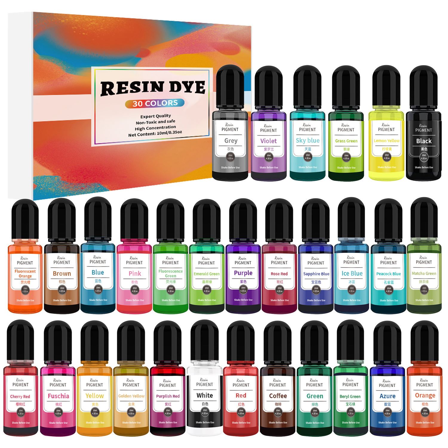 Juego de 24/30 colores, pigmen - Alcohol Ink Set reseña y precio