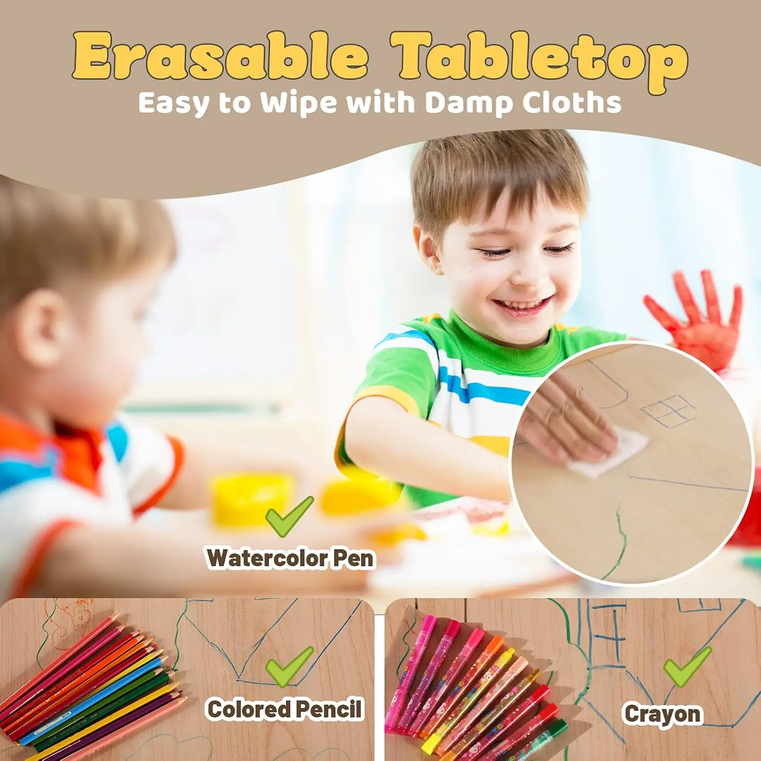 Juego de Mesa y 4 Sillas para  - Art Craft Toddlers reseña y precio