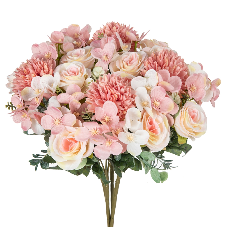 Ramo de novia de seda de crisa - Art Craft Vase reseña y precio