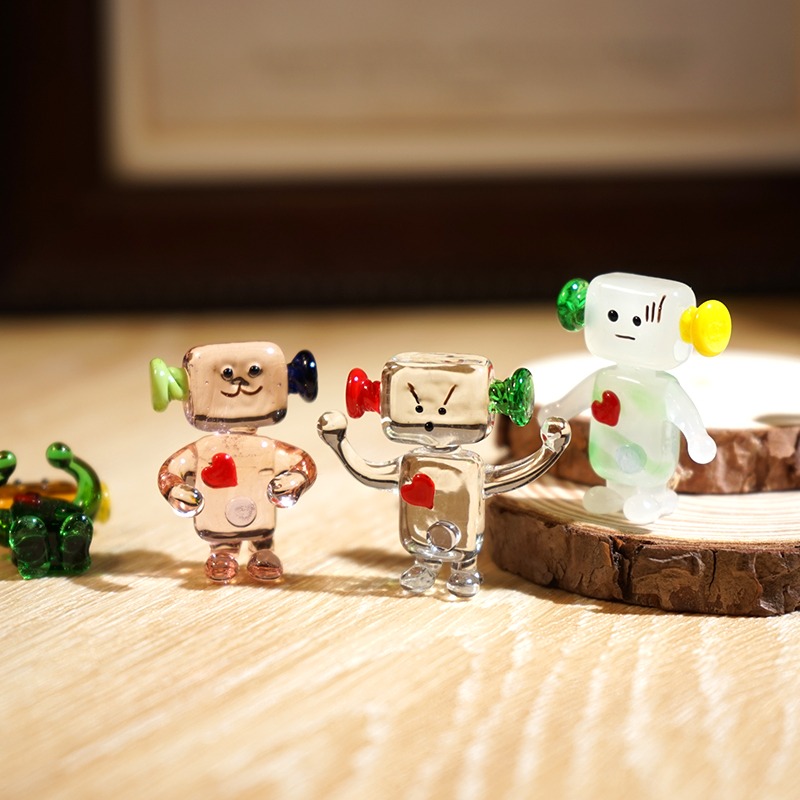 Robot de cara bonita, miniatur - Art Craft Robot reseña y precio