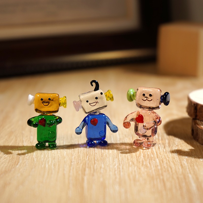 Robot de cara bonita, miniatur - Art Craft Robot reseña y precio